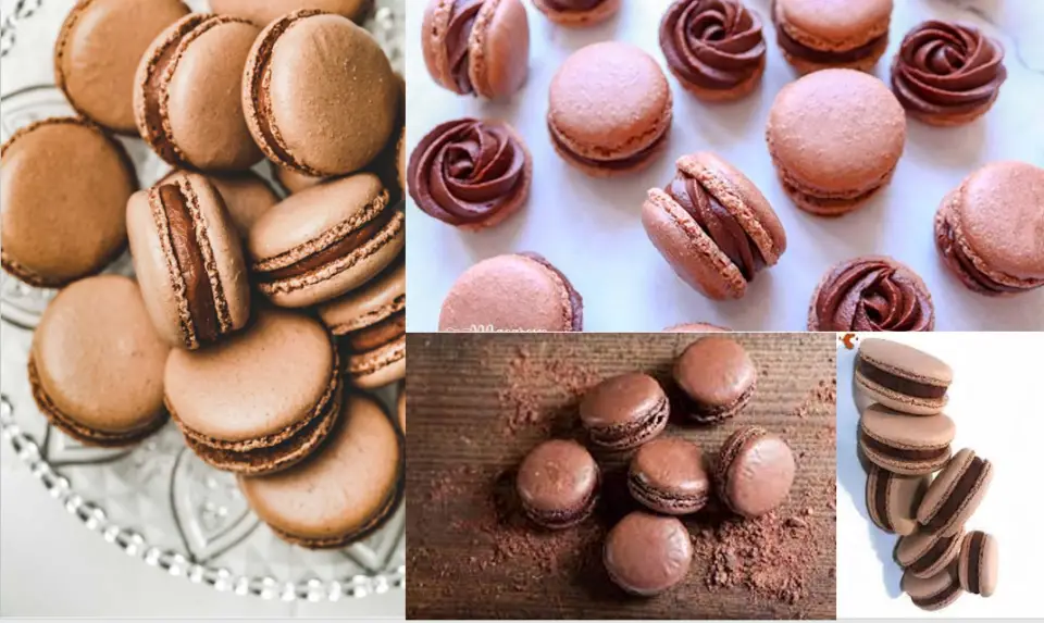 macarons au chocolat