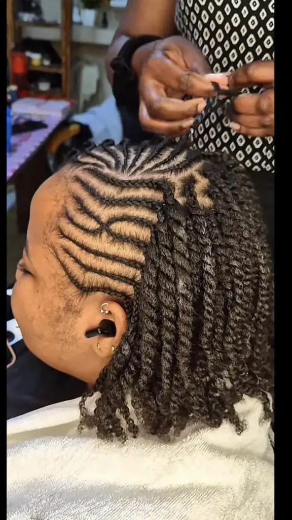 tresses stylées, tresses africaines, tresses tendances, box braids, nattes collées,