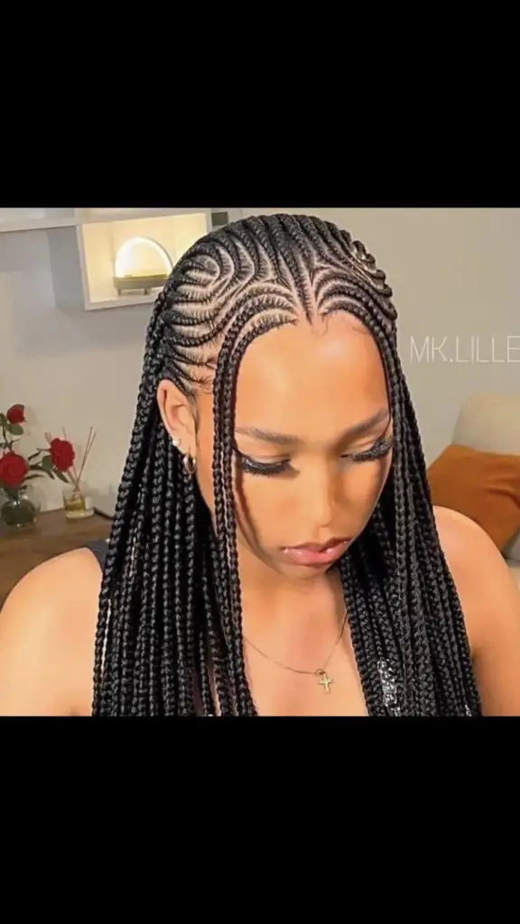 tresses stylées, tresses africaines, tresses tendances, box braids, nattes collées,