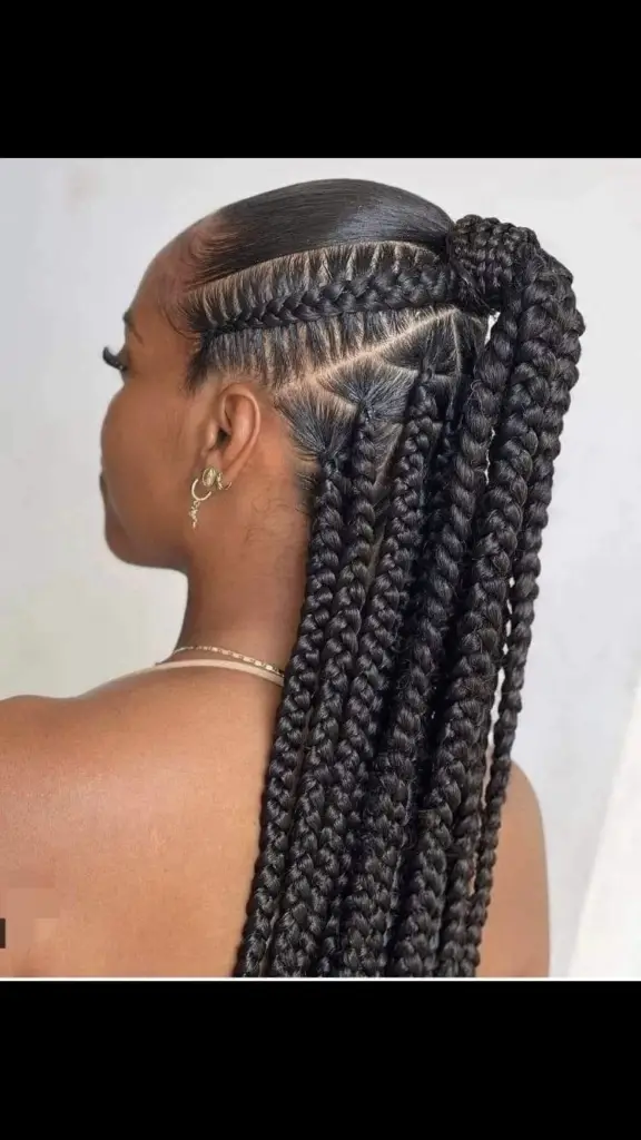 tresses stylées, tresses africaines, tresses tendances, box braids, nattes collées,